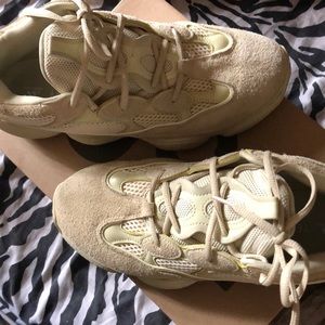 Yeezys 500 super moon yellow
